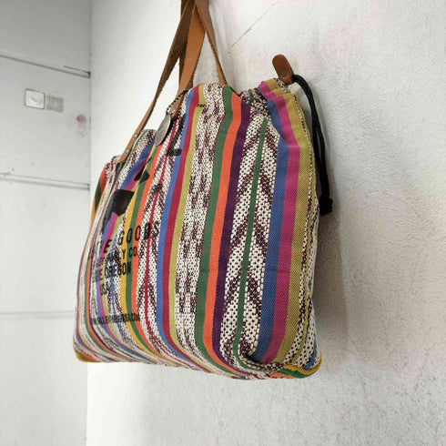 WILL LEATHER GOODS  ネイティブデザインマルチカラートートバッグ メンズ